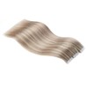 SURNEL Tape in Hair Extensions Color 18 Ash Blonde Highlighted