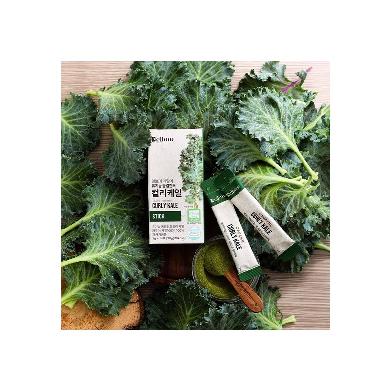 Delicious Home Delve Me Organic Freeze-Dried Green Curly Kale 100%