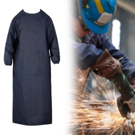 Harilla Schweißschürze Hochleistungsstand gegenseitig vielseitig mit Taschenarbeit Schürze für Holzbearbeitungen, die Männer Frauen Erwachsene arbeiten, Länge 135 Cm