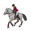 Papo Competition Horse With Riding Girl , Red