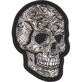Ivamis Pattern Skull Patch - 3x4 inch - P7506