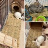 COTELEEC 2 PCS Rabbit Grass Mats, Natural Straw Hay Woven