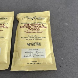Shea Moisture 2 Shea Moisture Jamaican Black Castor Oil Strengthen & Restore Treatment Masque