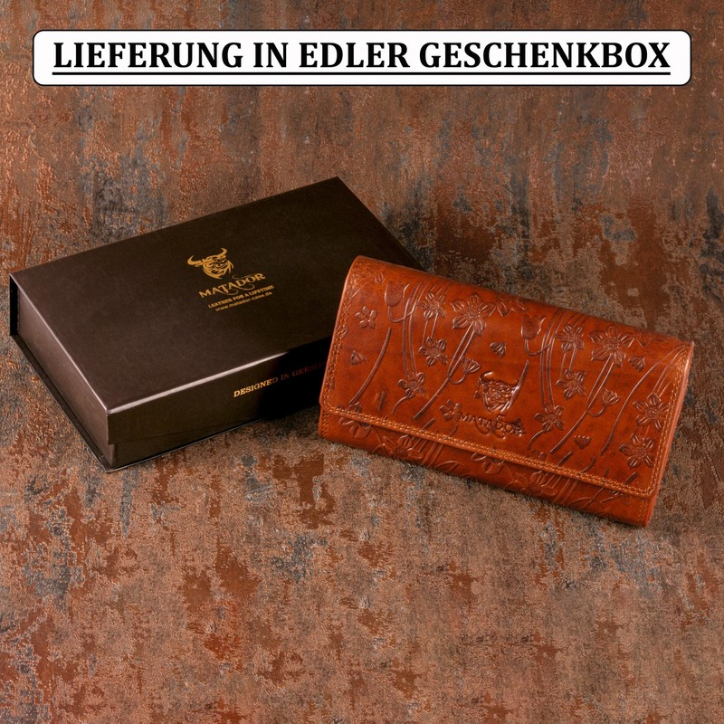 Matador women's long format wallet Brown