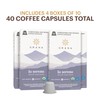 G GRANA Decaf Coffee Pods, Compatible with Nespresso OriginalLine, 40