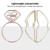 100pcs Metallic Paper Clips Lips Diamond Rings Shape Nonslip Portable