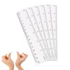 6PCS Small Rulers for School 15cm, Clear Plastic Ruler Measuring