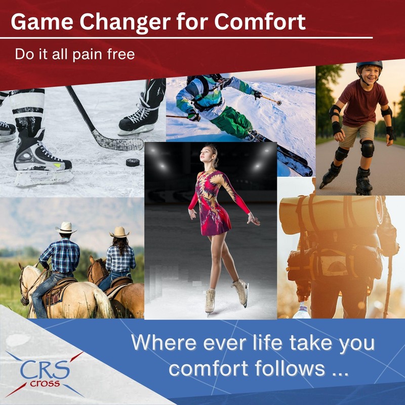 CRS Cross Achilles Heel Gel Sleeves. 1 Pair of Premium