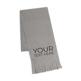 SonaGear Custom Winter Scarf for Women and Men. Warm Customizable Scarves, Perfect for Christmas (Grey)