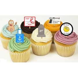 12 Vasectomy Party Cupcake Toppers Food picks