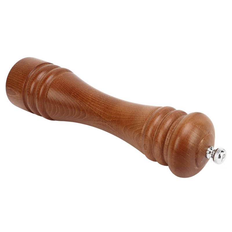Wooden Pepper Grinder Refillable Rustproof Stainless Steel Core Manual Salt