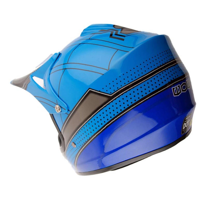 WOW Youth Kids Motocross BMX MX ATV Dirt Bike Helmet