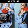 FATASH Credit Card Holder, PU Leather Wallet with 3 Card