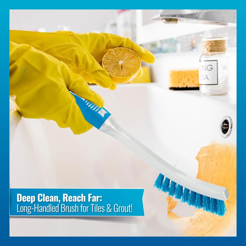 Homeshopa Grout Tile Brush, 2 Pack Plastic Small Narrow Grout