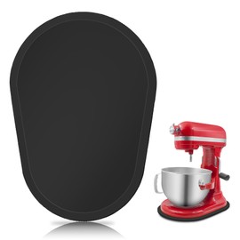 Bamboo Mixer Slider Compatible with Kitchen aid Bowl Lift 5-8 Qt Stand Mixer - Kitchen Countertop Storage Mover Sliding Caddy for Kitchen Aid 5-8 Qt Mixer (5-8 Qt - Black)