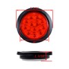 8PCS 4" Inchs Round Trailer Lights, Super Bright Red 12