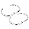 2PCS Carbon Steel Bull Cattle Cow Nose Ring Farm Animal