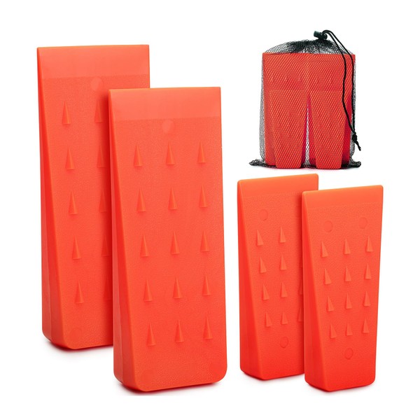 UNCO UNCO- Tree Felling Wedges with Spikes, 4Pack, 5.5" &
