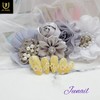 Yellow Flower Handmade Nail Tips⭐ - Short Almond / 노란꽃