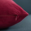 DEZENE Throw Pillow Covers 12x20 Burgundy: 2 Pack Cozy Soft