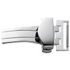 Bambi ZS0008U Leather Buckle, D-Buckle, Thick, Silver, 0.9 inches (22