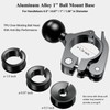 BRCOVAN Aluminum Alloy Handlebar Clamp Mount Base with 1'' TPU