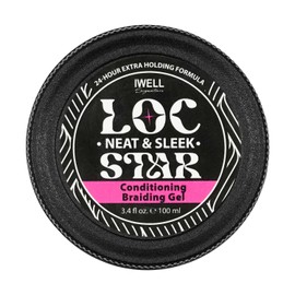 IWELL Signature | Loc Star | Conditioning Braiding Gel 3.4oz | Shining and Conditioning Hair Gel | Styling Gel | Great for Braids, Locks, Twists