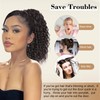 AISI BEAUTY Curly Drawstring Ponytail Extension for Women,14 Inch Natural