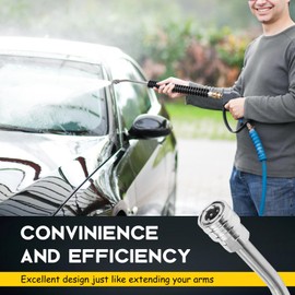 Pressure Washer Wand for Car Wash, Power Washer Extension Wand Replacement, 1/4" Quick Connect Plug, Pressure Washer Accessories and Attachments