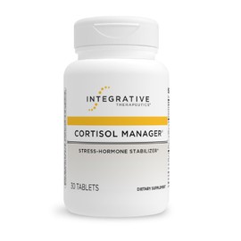Integrative Therapeutics Cortisol Manager - Adrenal Health Support Supplement for Healthy Stress Response* - Vegan, Dairy-Free & Gluten-Free - 30 Tablets (15 Servings)