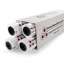 Plotter Paper Direct (18lb, Translucent | 4 Rolls, 2" Core | 36 In x 150 Ft) for CAD Printing on Wide Format Ink Jet Printers
