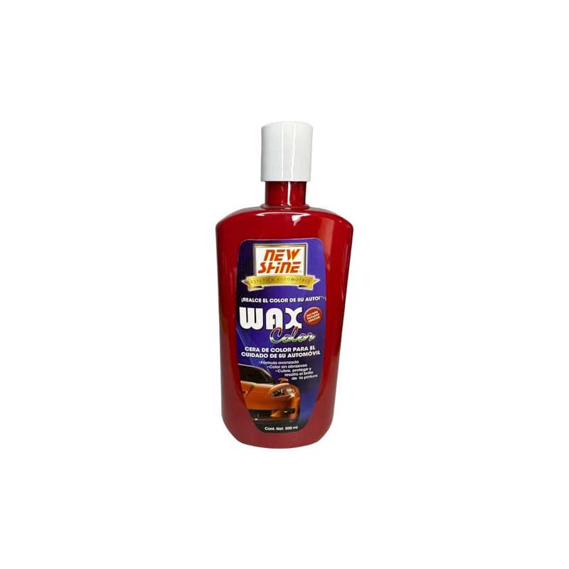 NEW SHINE Wax Color Cera de Color (Rojo)