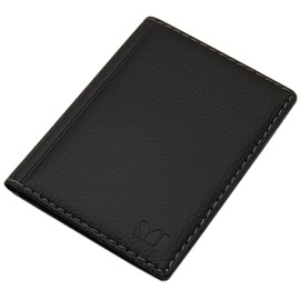 MJ Design Germany Elegant ID / Credit Card Holder with Contrasting Stitching, 4 Compartments, Made in the EU Ausweistasche Multicolour