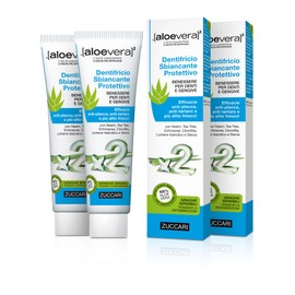 ZUCCARI [aloevera]² - Schützende bleichende Zahnpasta, 2er Pack (2 x 100 ml)