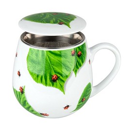 Tea for you - Ladybird on Leaves