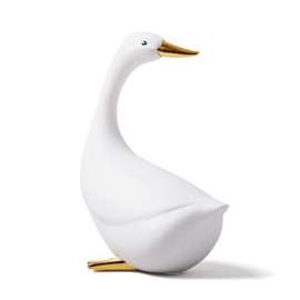 NENBOLEC Duck Statue Decor Animal Gifts Figurine Modern Sculpture Home Ornament Table Centerpiece Crafts Polyresin Arts 7.9inch
