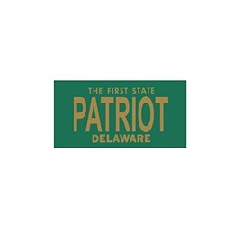 Design It Yourself Custom Delaware Plate. Free Personalization on Plate