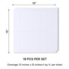 VaryPaper 10 Sheets 12''x12'' White Peel and Stick Backsplash for