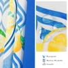 bnhjsdw Blue Lemon Outdoor Tablecloth with Umbrella Hole for Round