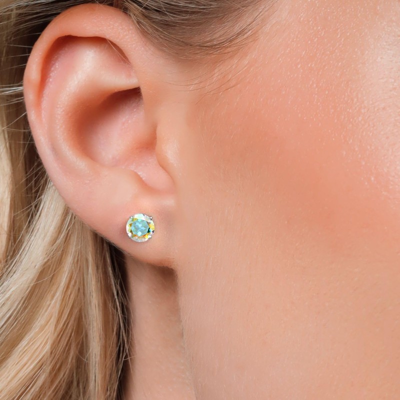 Gem Stone King 2.00 Cttw Round 6MM Mercury Mist Mystic