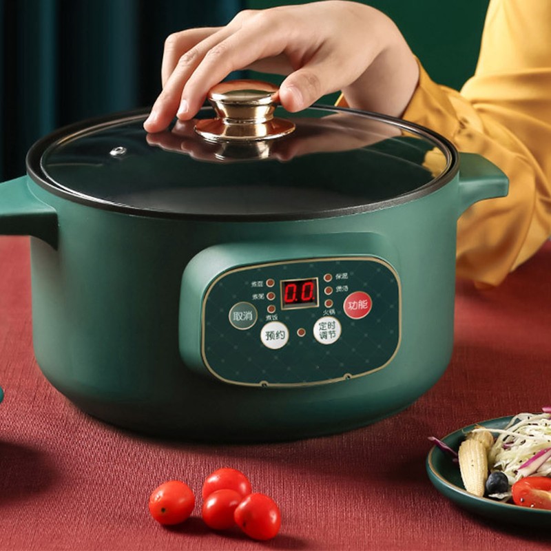 Electric Cooker 600W Stainless Steel PTFE Coating Smart Electric Hot
