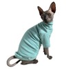 Sphynx Cats Solid Warm Fleece Shirt Cat Turtleneck Undershirt Thermal