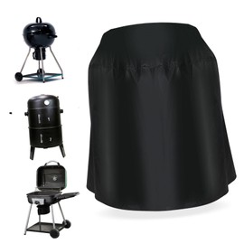 Kisangel BBQ Grill Cover Durable Outdoor Barbecue Protector for Round Fire Pits and Grills Weather Resistant Versatile Use Easy to Clean