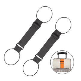 Pack of 2 Luggage Strap, Luggage Strap for Backpack, Attachment Strap, Backpack Accessories, Portable Luggage Strap, Luggage Strap, Travel Universal Adjustable Practical Buckle, Suitcase Belt