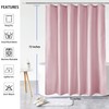 AooHome Standard 72x72 inch Shower Curtain Liner, Durable Polyester Solid