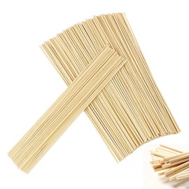 Pack of 200 Cotton Candy Sticks 300 mm x 3 mm Wooden Sticks Round Wooden Sticks for Crafts Round Wood Stick Candy Floss Sticks Bamboo Sticks for Crafts for Woodworking, Art Projects & DIY