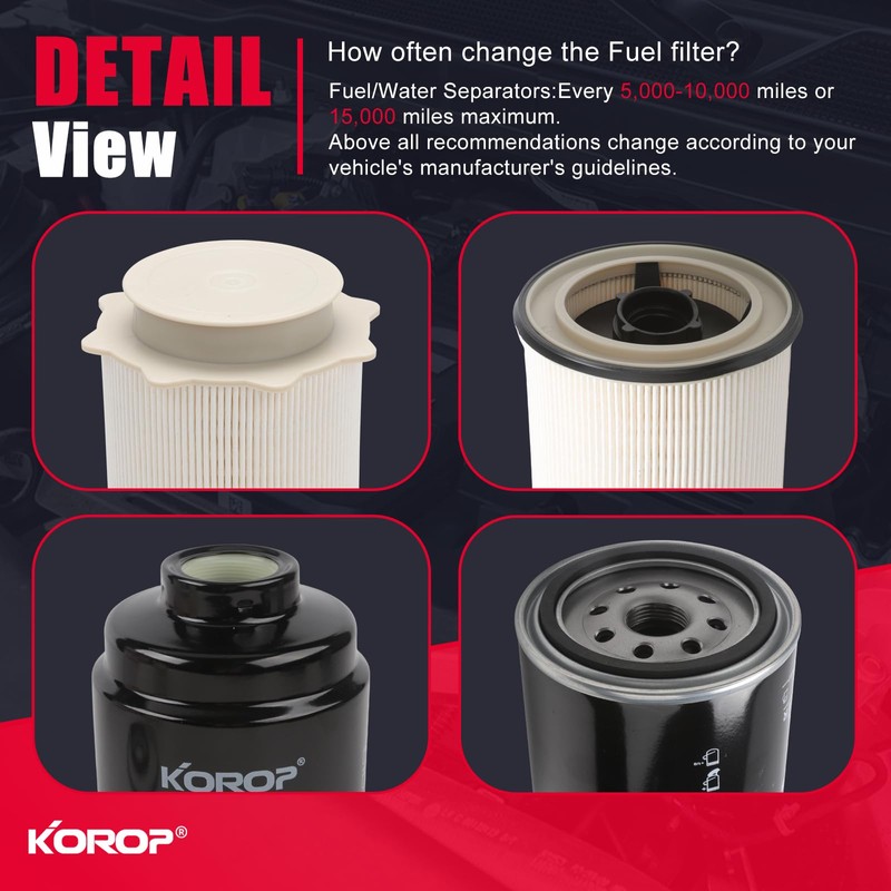 6.7 Cummins Fuel Filter Water Separator Set For 2013-2018 Dodge