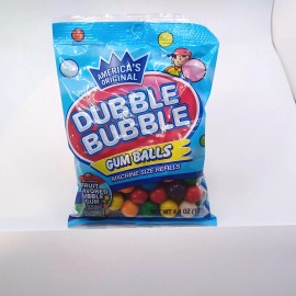 Dubble Bubble America's Original Dubble Bubble Machine Size  Fruit Flavored Gumballs