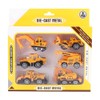 6pcs 1:64 Engineering Car Model Alloy Construction Vehicle Car Model