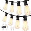 WYZM 100FT ST38 LED Plug-in String Lights Outdoor Edison Bulb
